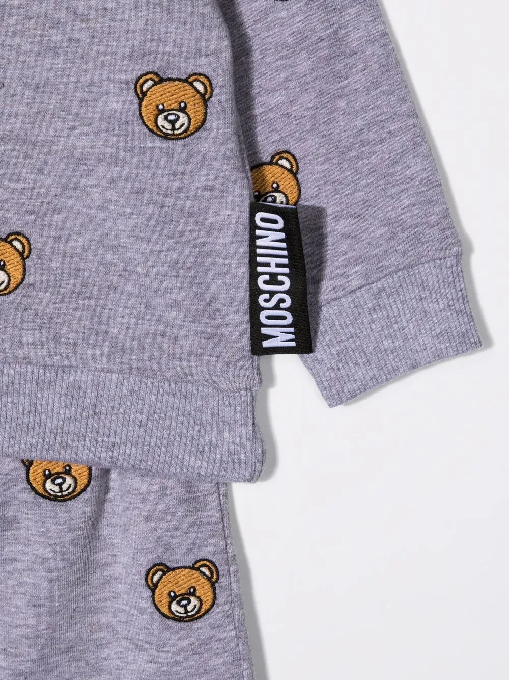 фото Moschino kids спортивный костюм с принтом teddy bear