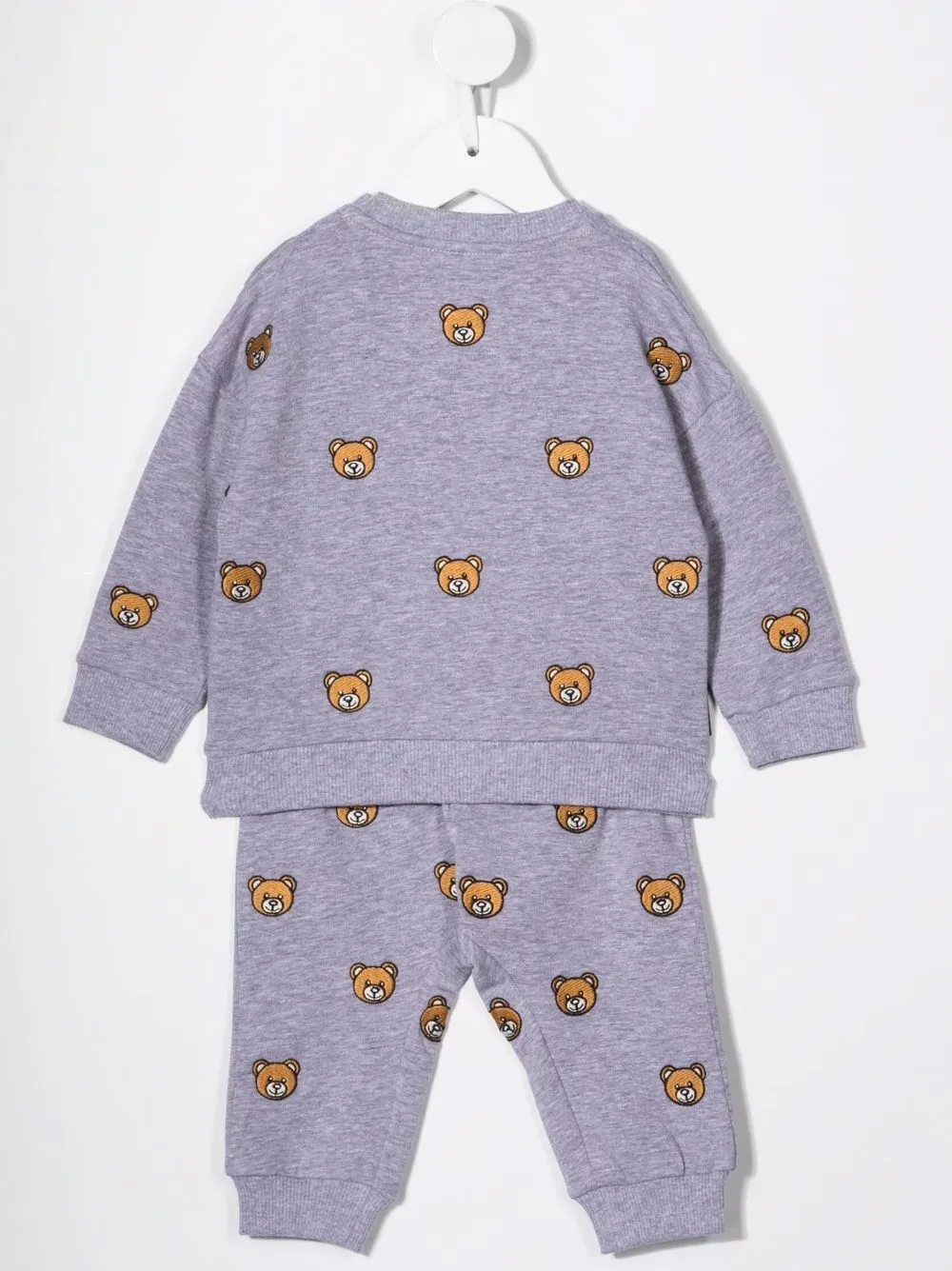 фото Moschino kids спортивный костюм с принтом teddy bear