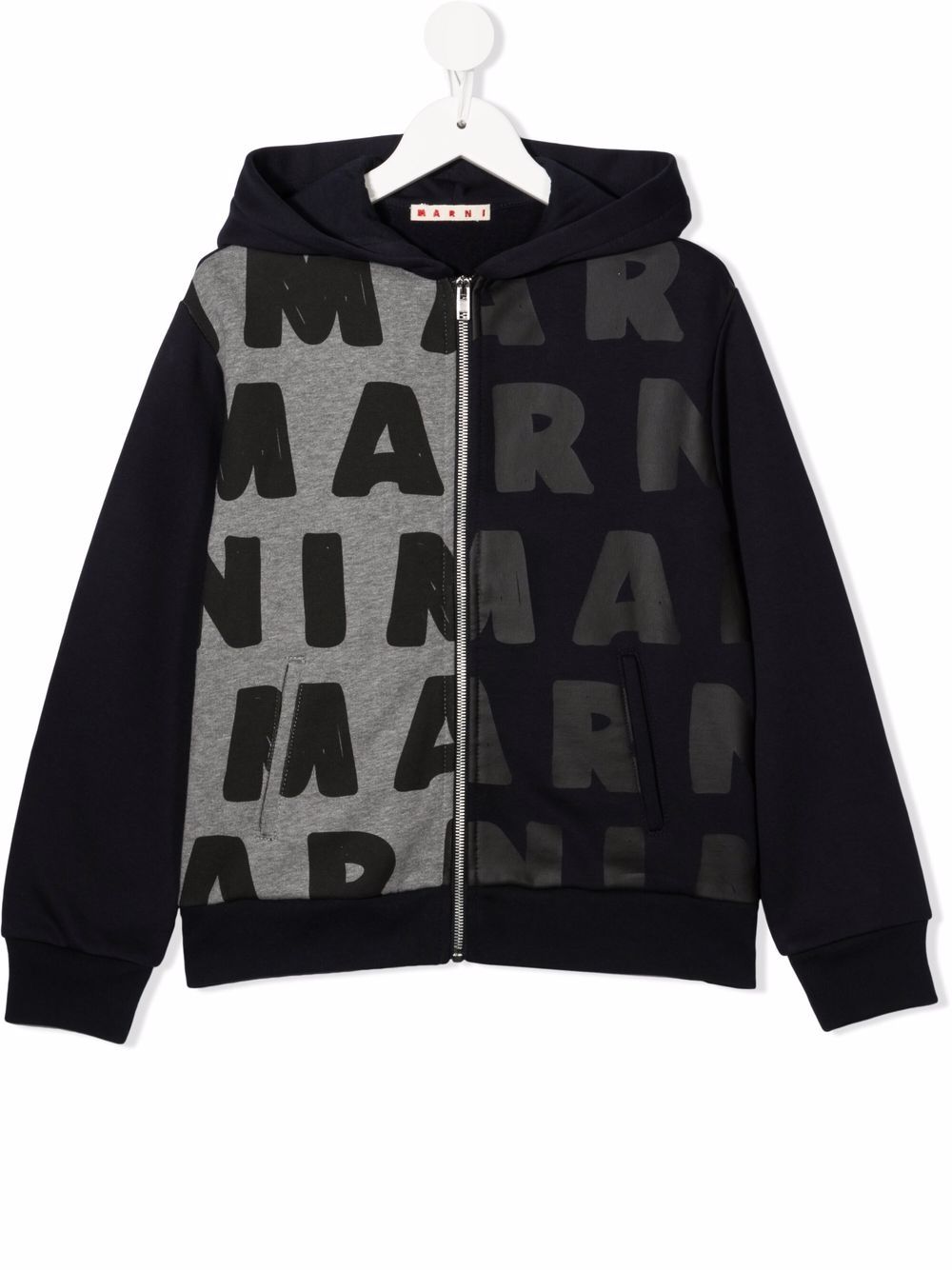 фото Marni kids худи на молнии с логотипом