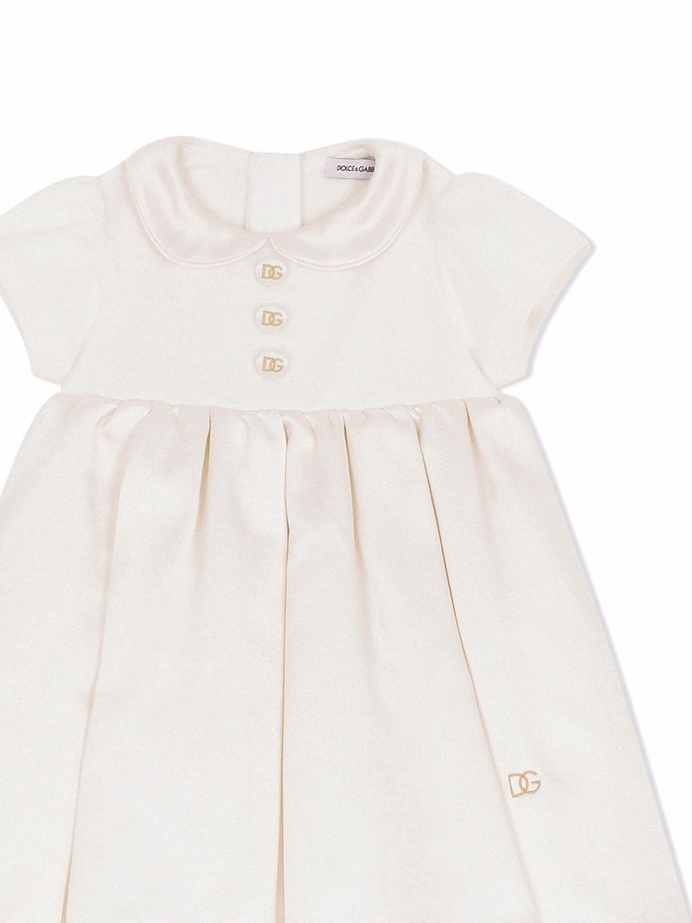 Shop Dolce & Gabbana Flared Dress And Bloomers Set In White
