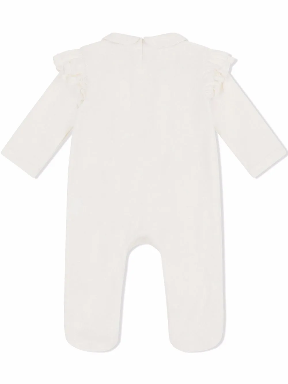 Shop Dolce & Gabbana Interlock Babygrow Set In White