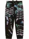 Dolce & Gabbana Kids graphic-print cotton track trousers - Black