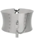 Dolce & Gabbana padlock-detail corset belt - Silver