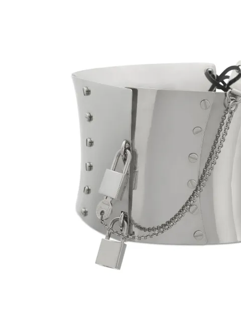 Dolce & Gabbana padlock-detail corset belt WLN8M1W1111 - 1