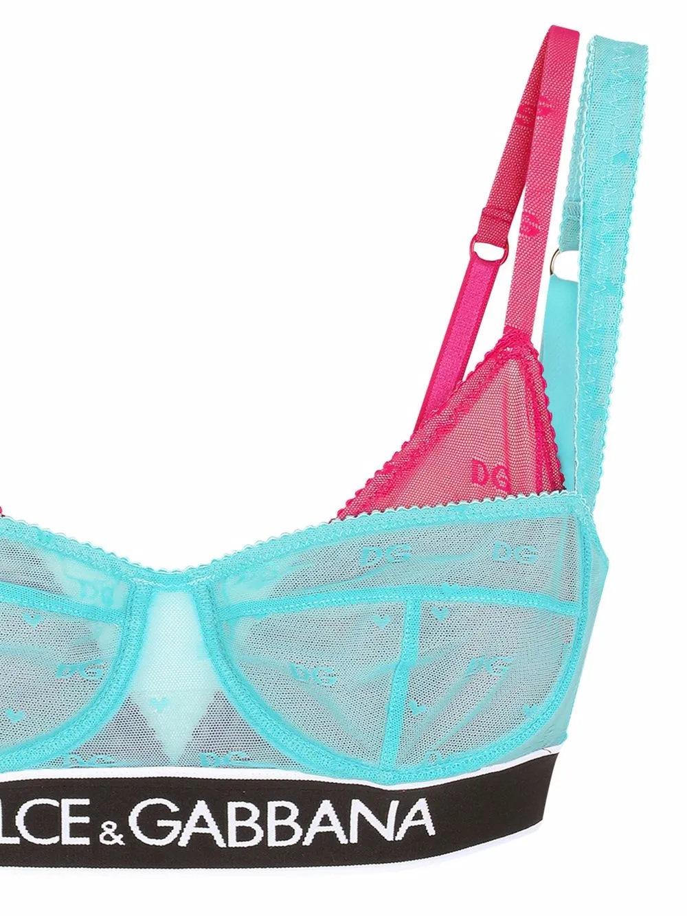 фото Dolce & gabbana многослойный топ-бра из тюля
