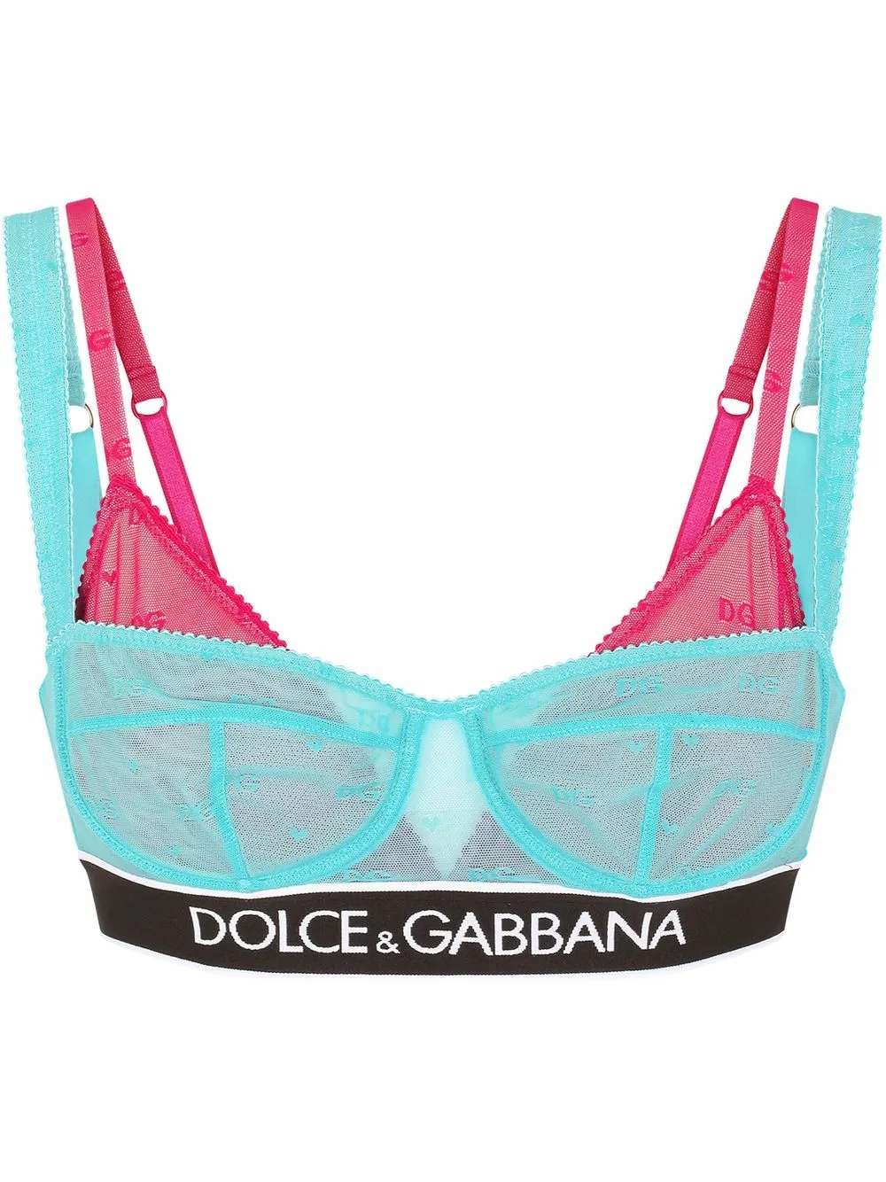 фото Dolce & gabbana многослойный топ-бра из тюля