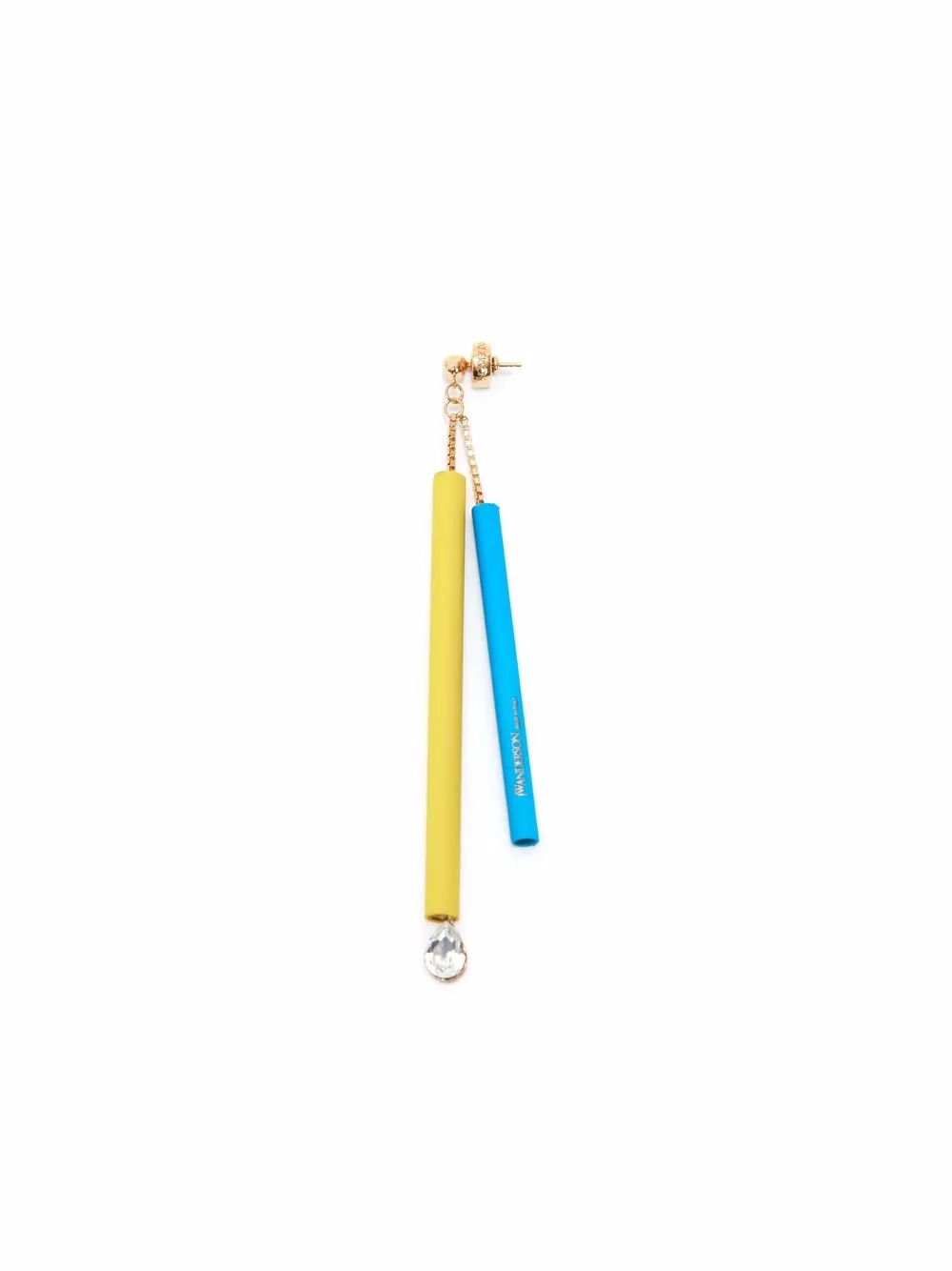 

JW Anderson bi-colour tubular earring - Yellow