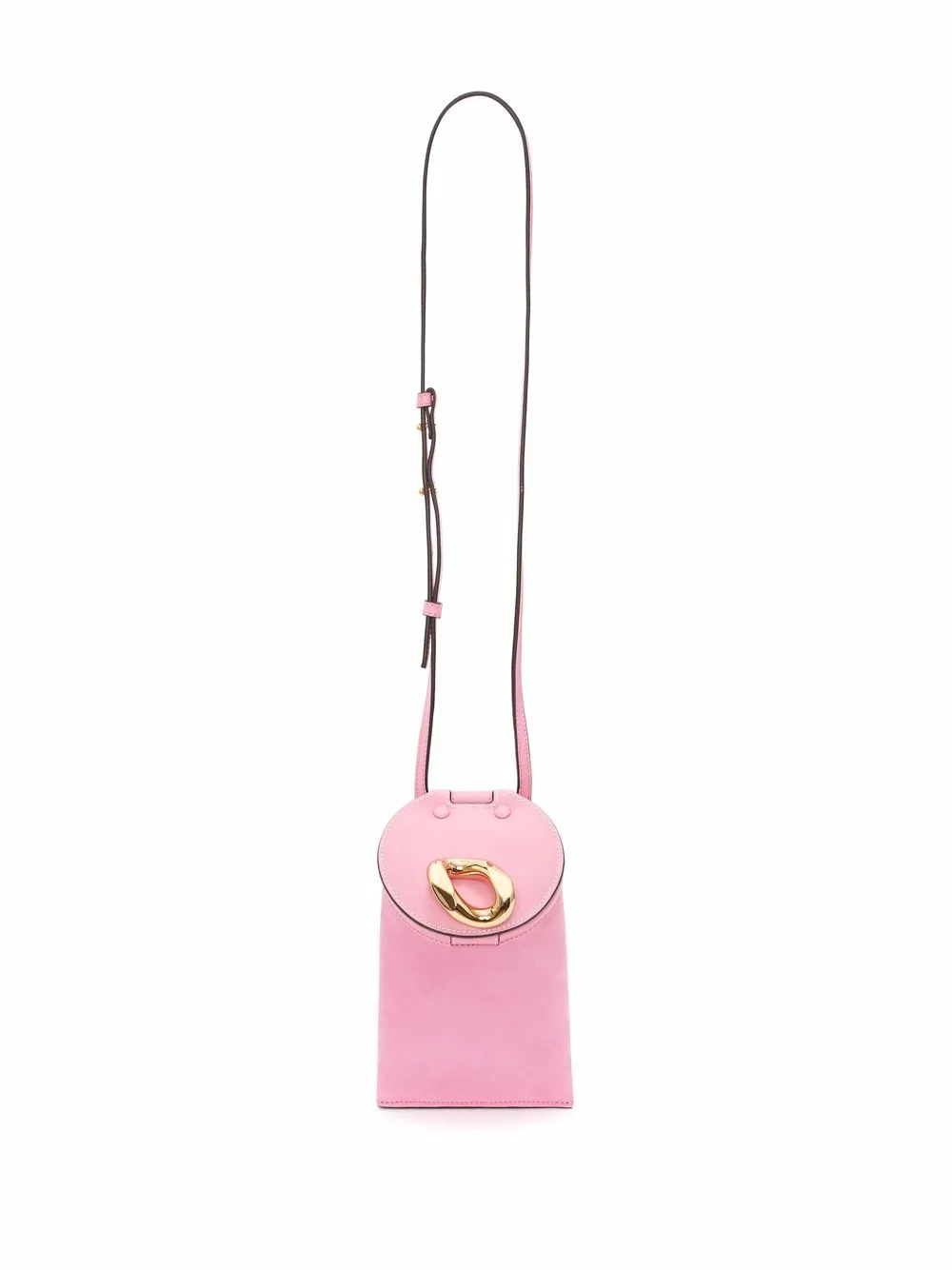 JW Anderson Lid Pocket leren crossbodytas Roze