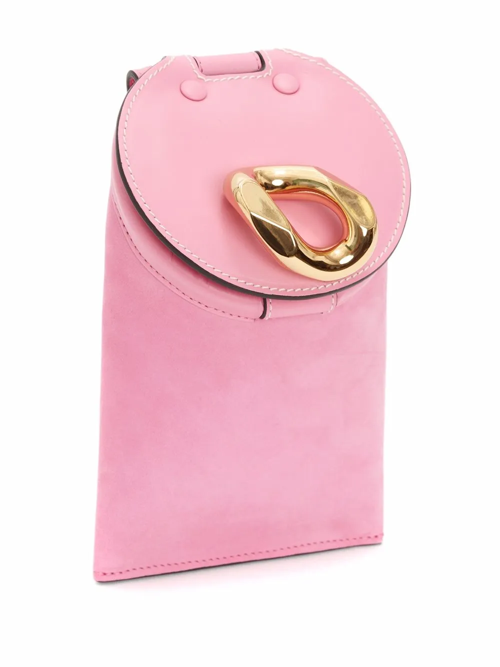 JW Anderson Lid Pocket leren crossbodytas Roze