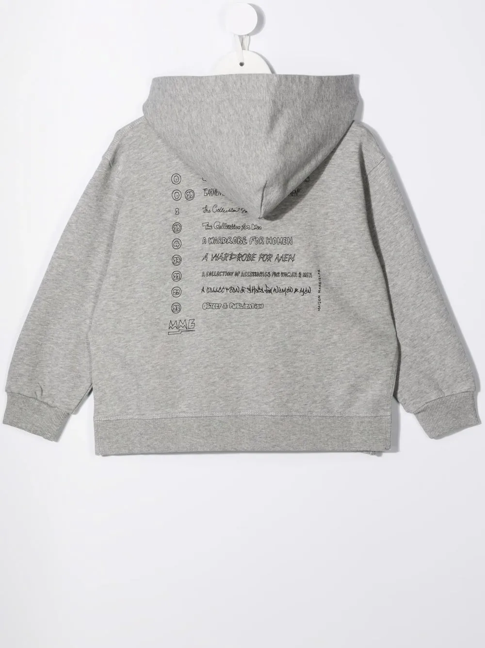 Shop Mm6 Maison Margiela Logo-print Zipped Hoodie In Green