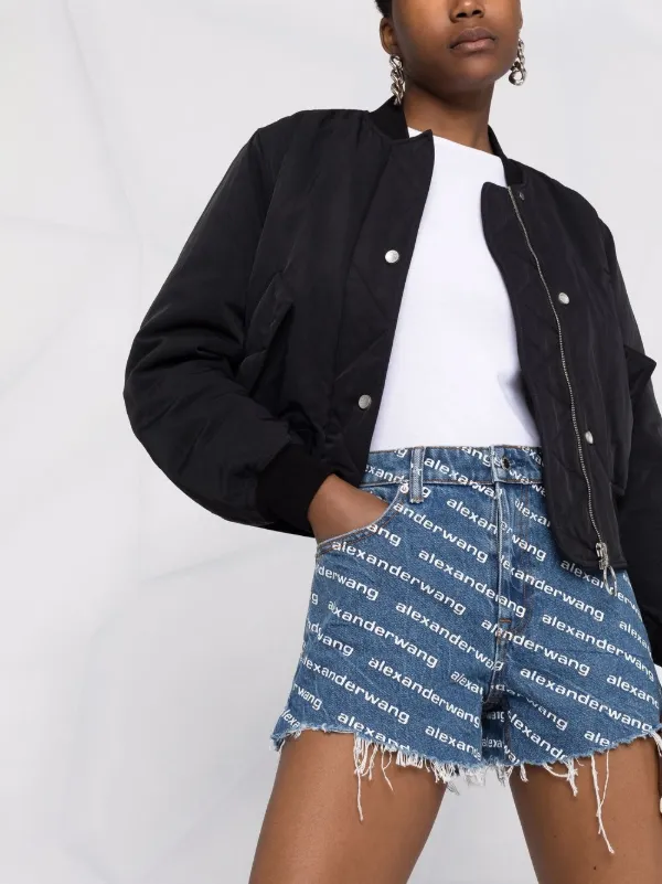 Alexander Wang all-over logo-print Jacket - Farfetch