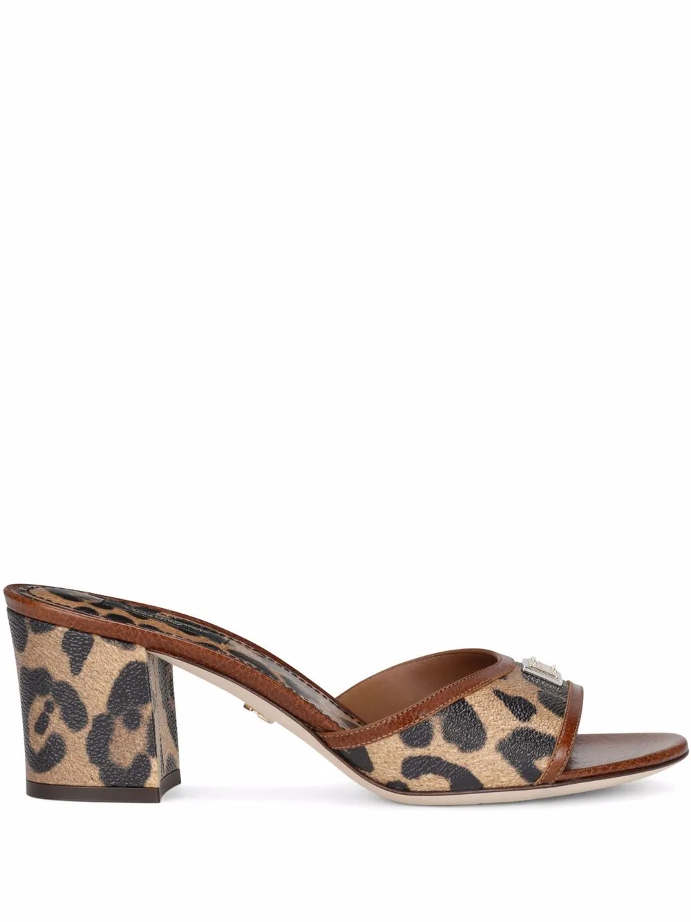 

Dolce & Gabbana mules con estampado de leopardo - Marrón