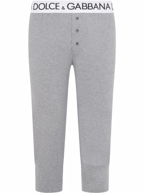 Dolce & Gabbana logo-waistband two-way leggings