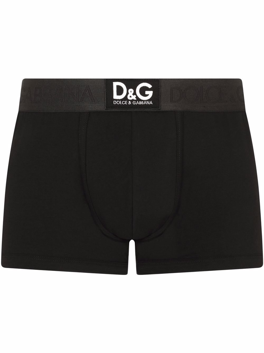 

Dolce & Gabbana bóxer con logo en la pretina - Negro