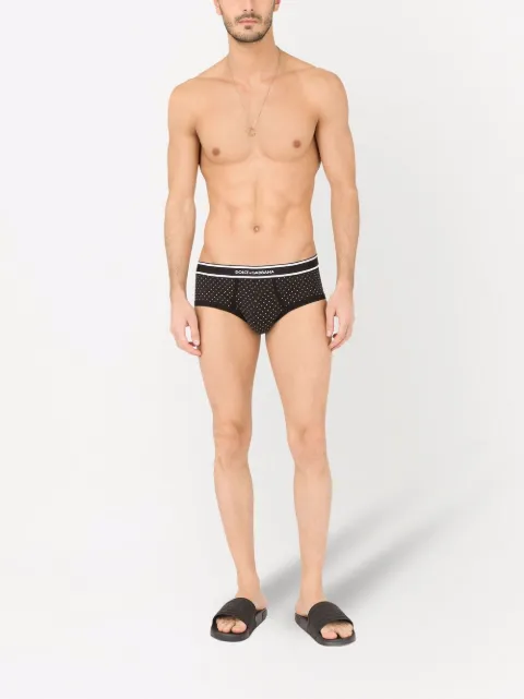 Farfetch Abbigliamento Completi Set Arancione Set 2 slip con stampa 