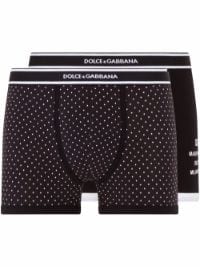 ＜Farfetch＞ Dolce & Gabbana ロゴ ボクサーパンツ セット - ブラック画像