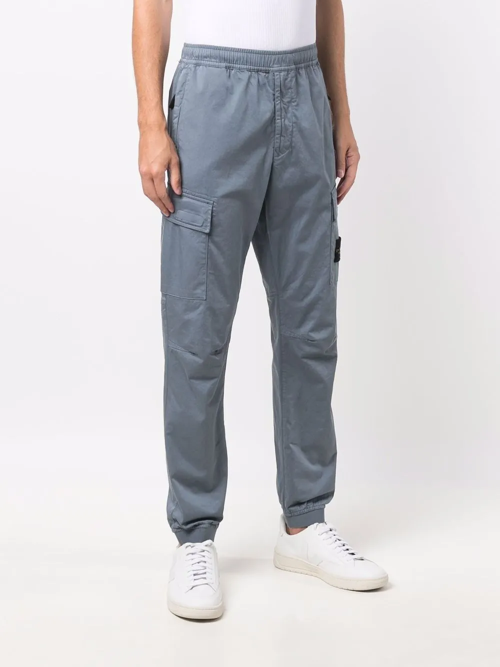 фото Stone island брюки карго с нашивкой-логотипом