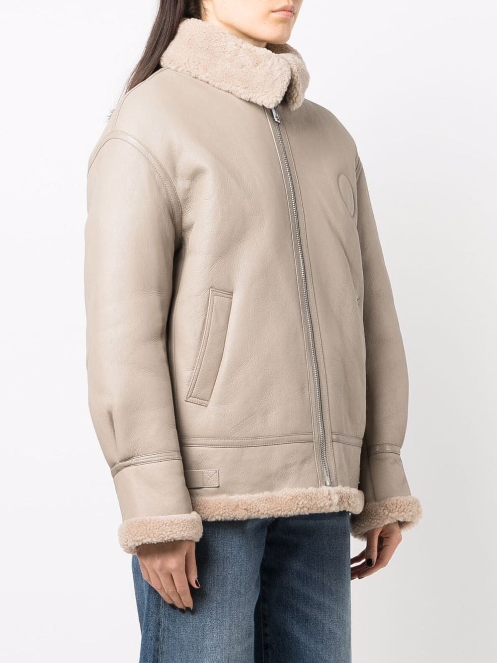 фото Liska shearling-trim sheepskin jacket