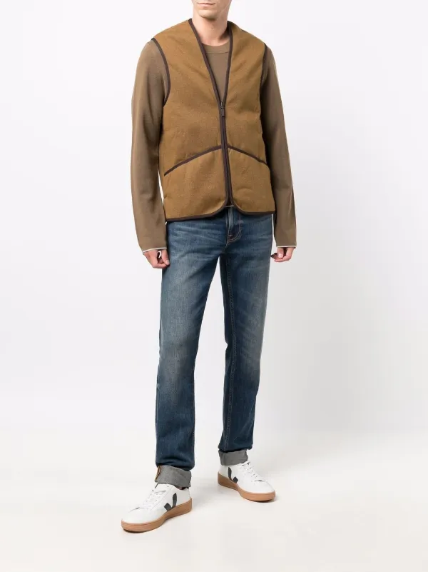 Shop Barbour fleece gilet jacket with 