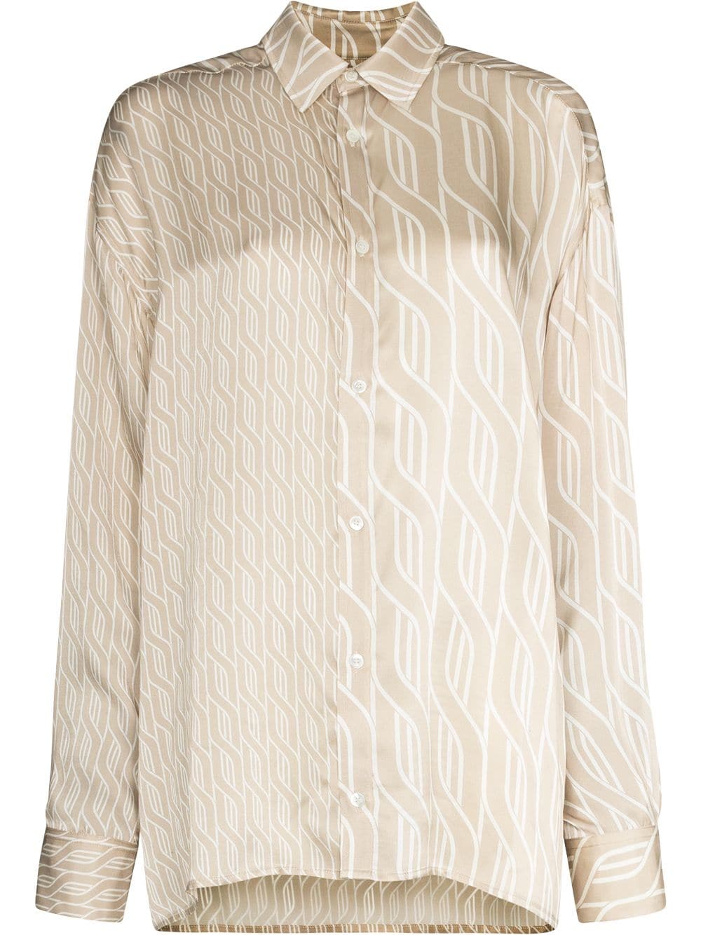 фото Ahluwalia braid artwork silk shirt