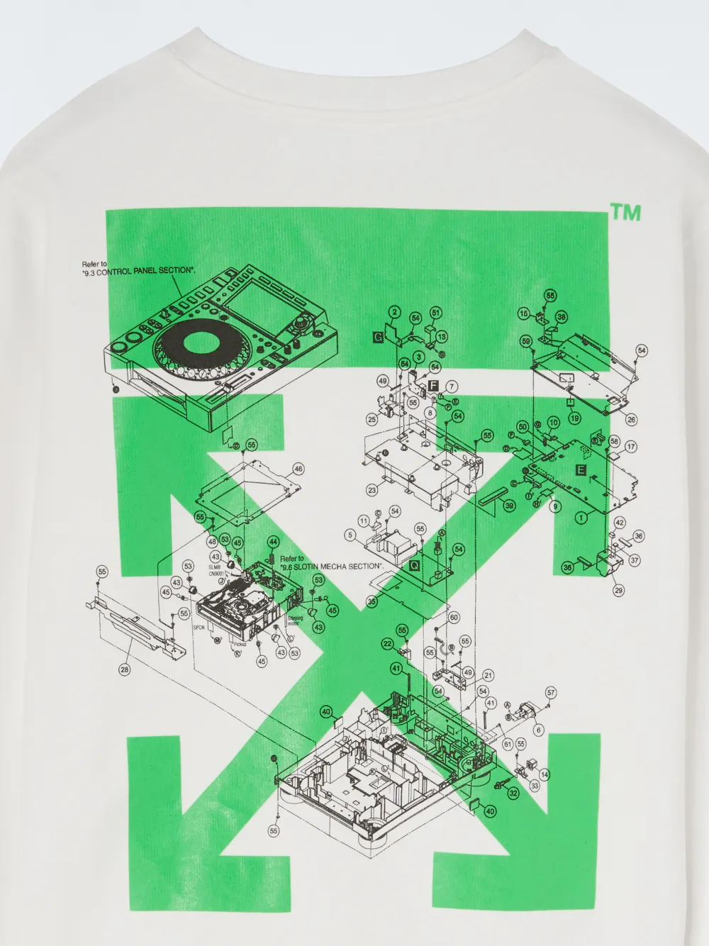 "Pioneer DJ" Sweatshirt in white OffWhite™ Official AU