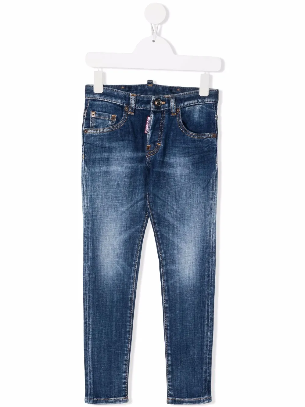 

Dsquared2 Kids mid-rise slim-fit jeans - Blue