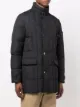 Moorer padded button-down coat
