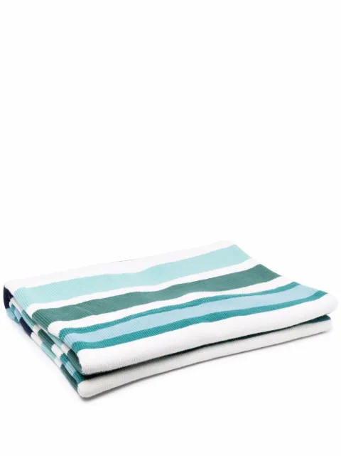 AMI AMALIA striped knit blanket