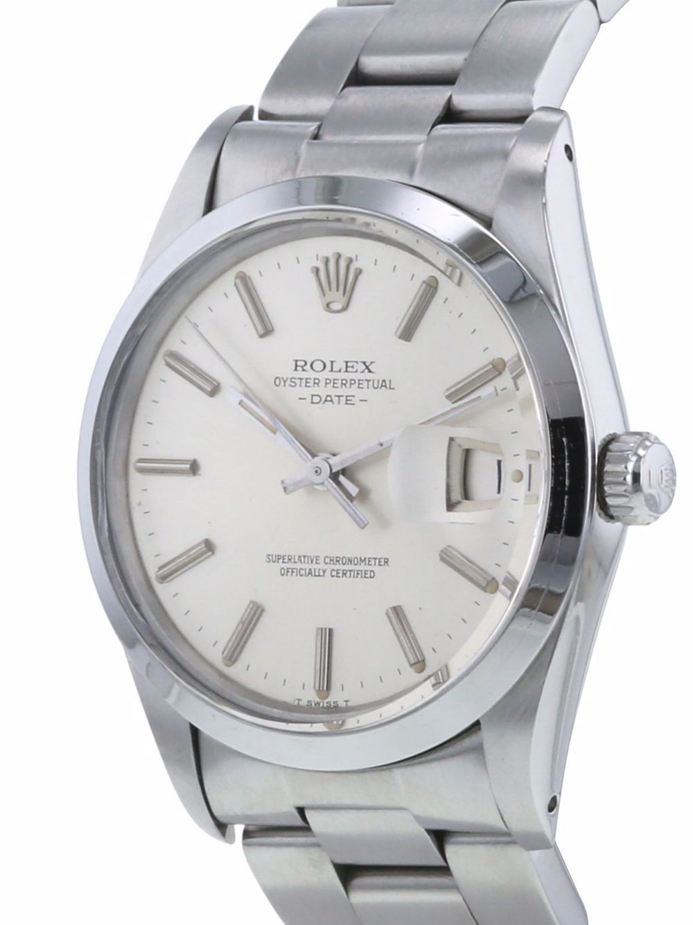 фото Rolex наручные часы oyster perpetual date pre-owned 34 мм 1982-го года