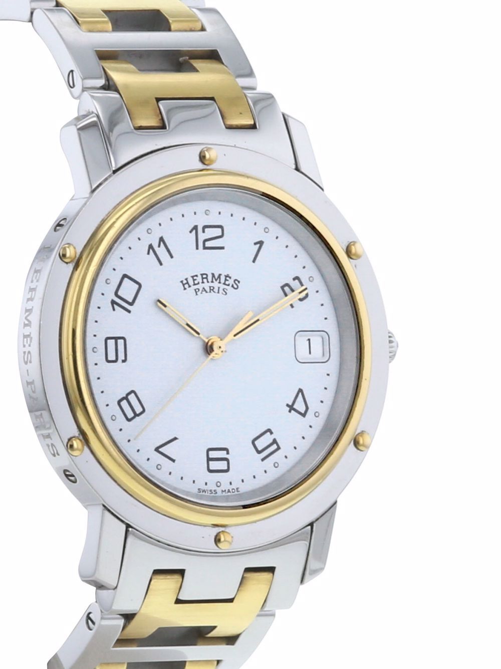 фото Hermès наручные часы clipper pre-owned 36 мм 1990-го года