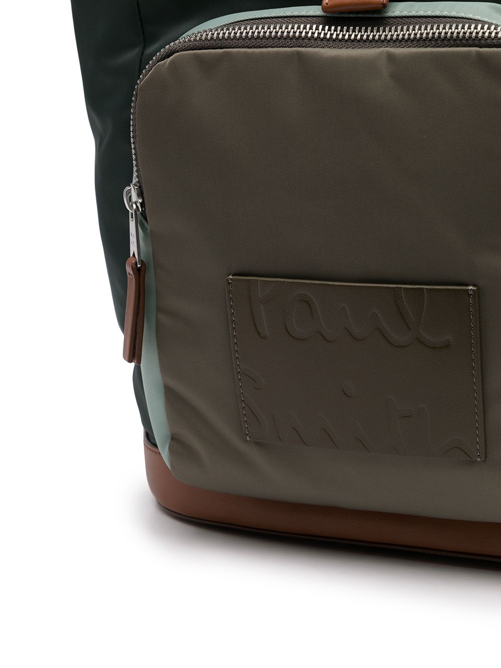 фото Paul smith рюкзак в стиле колор-блок с нашивкой-логотипом