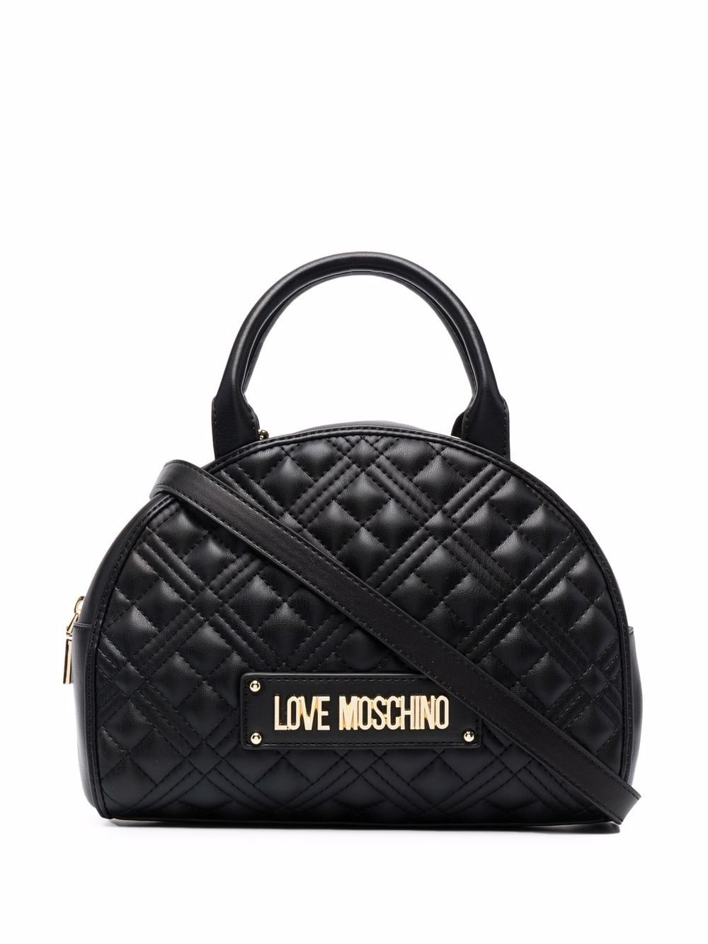 фото Love moschino стеганая сумка-тоут с логотипом