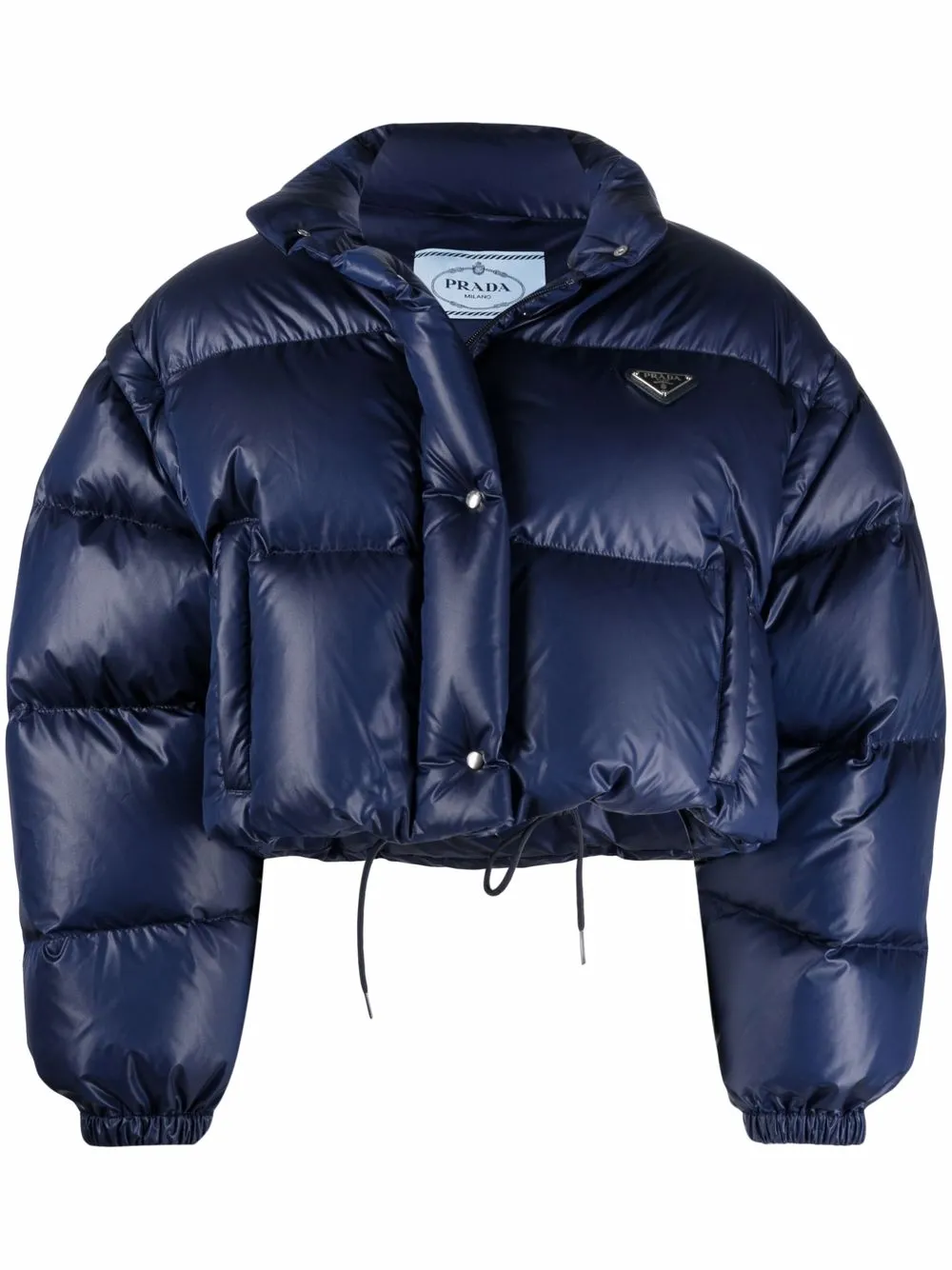 Prada Re-nylon Detachable-sleeve Puffer 