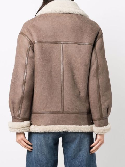 tods shearling jacket