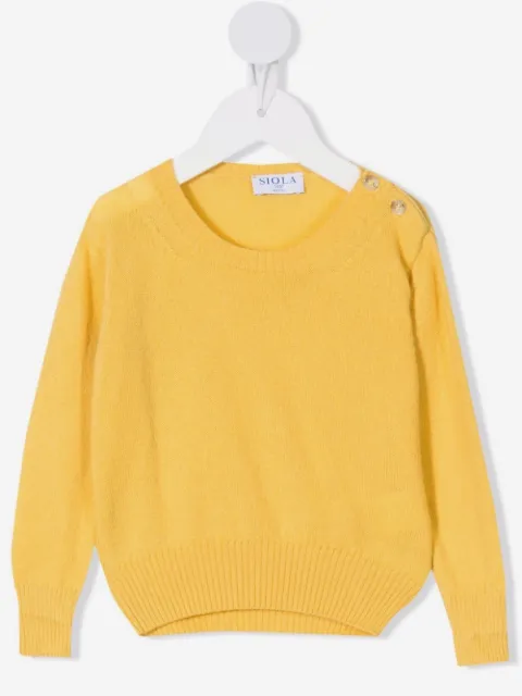 Siola shoulder-button knitted jumper