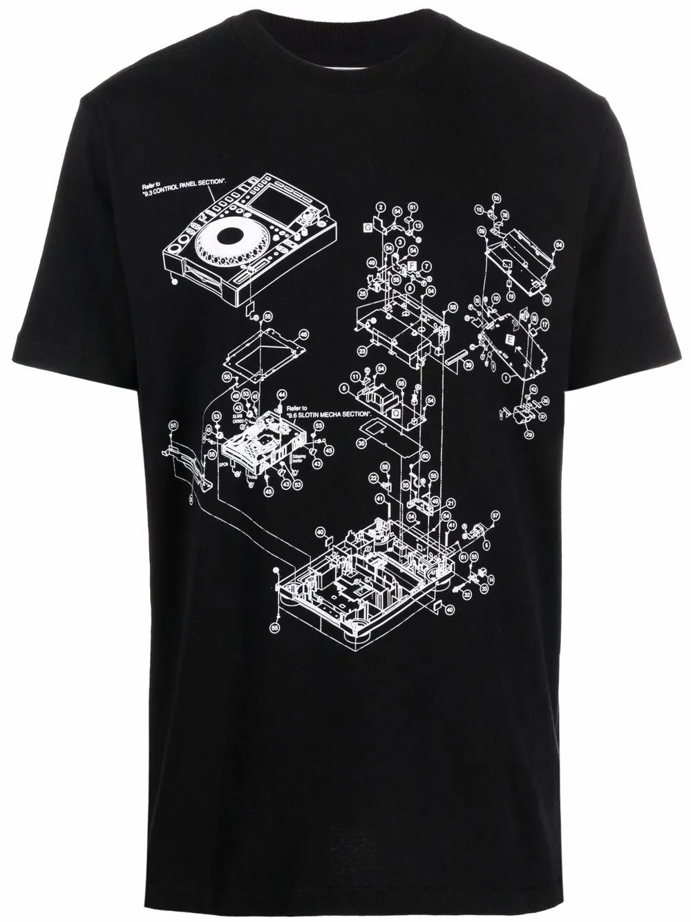 

Off-White playera Pioneer Painting - Negro