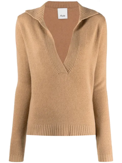 Allude V-neck cashmere jumper 