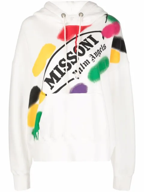 Palm Angels sudadera con capucha y logo de Palm Angels x Missoni
