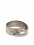 Maison Margiela numbers-motif twisted ring - Silver