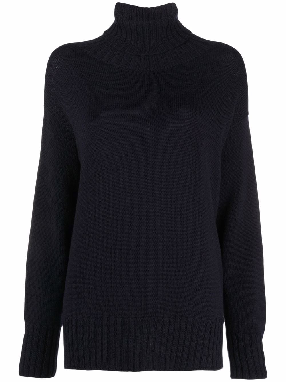 

Drumohr roll-neck merino jumper - Blue