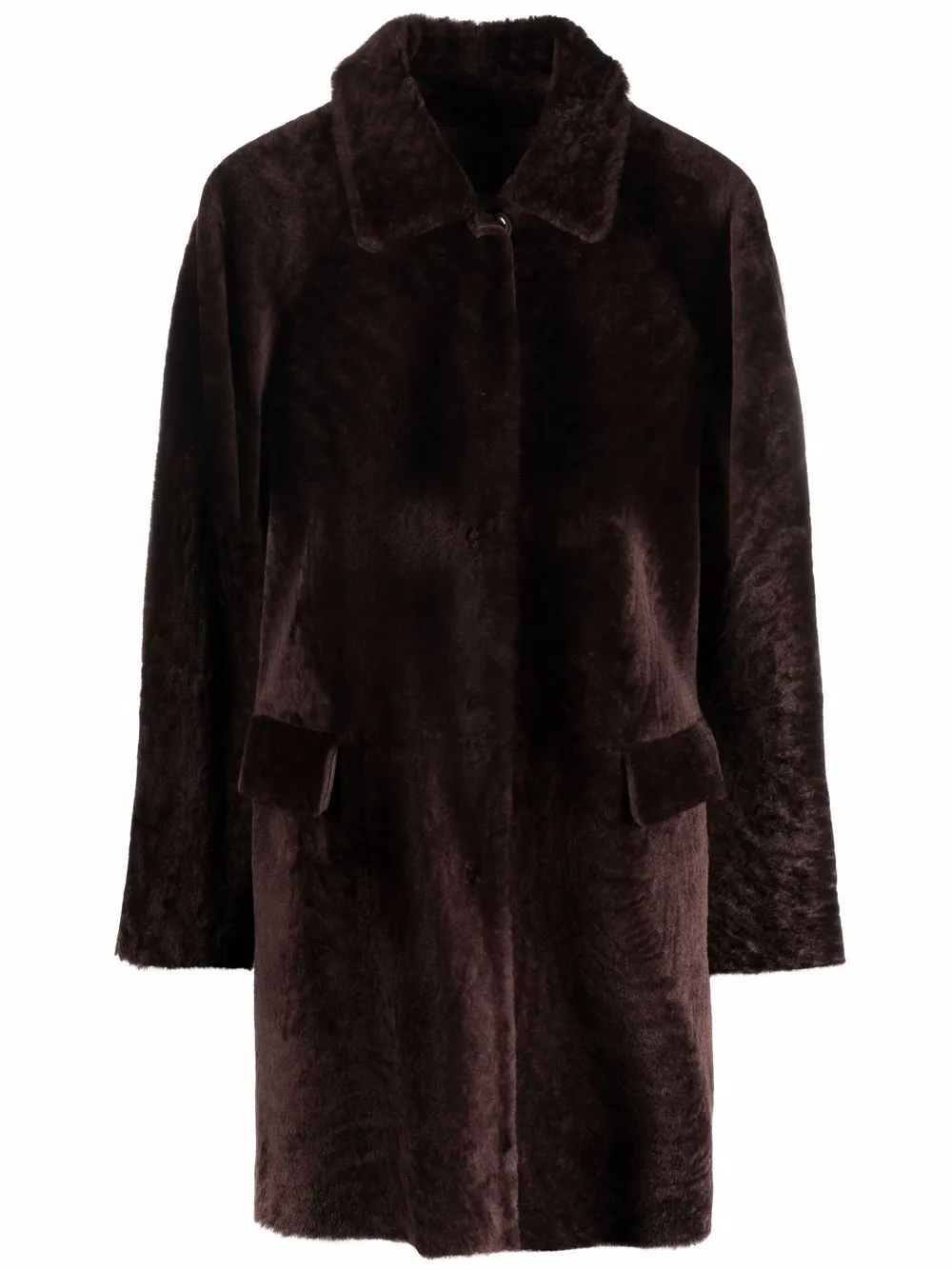 

Desa 1972 oversized shearling coat - Brown