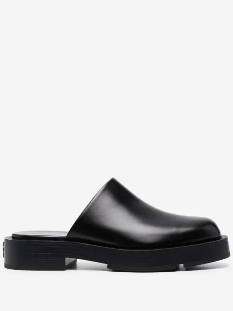 Givenchy logo plaque block-heel mules