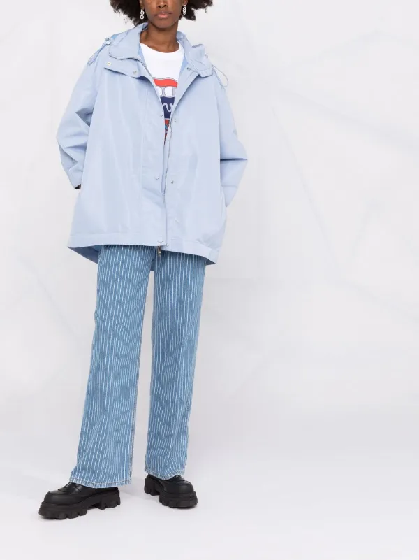 【送料&関税込】Stella McCartney Belted Hooded Jacket Stella McCartney Belted Hooded Jacket | Blue | FARFETCH