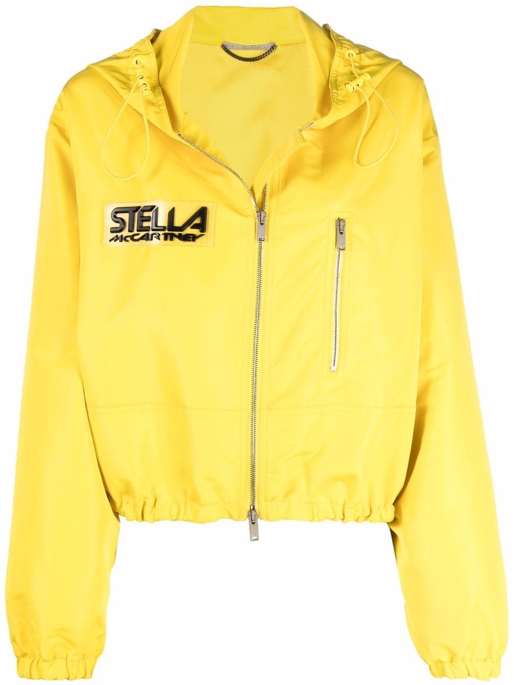 Stella McCartney logo-patch hooded jacket
