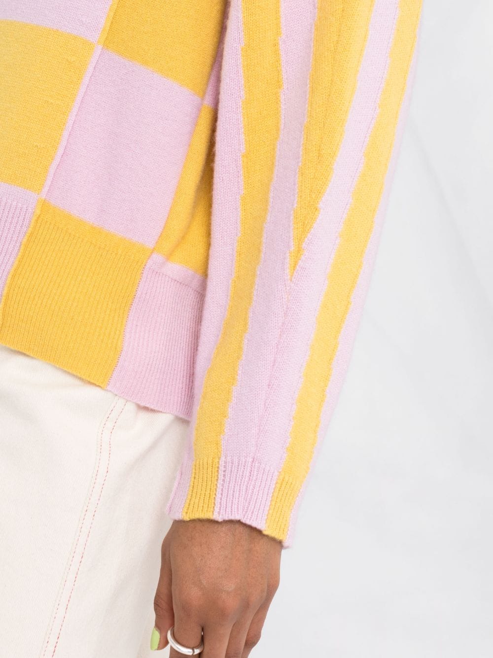 Shop Stella Mccartney Stripe-print Jumper In Pink