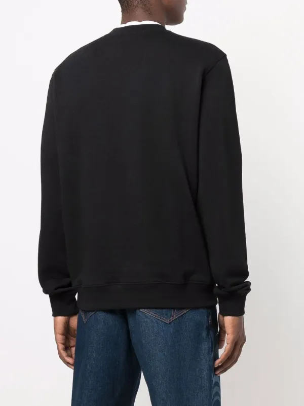 MSGM outlet Logo Print Crew Neck Sweater