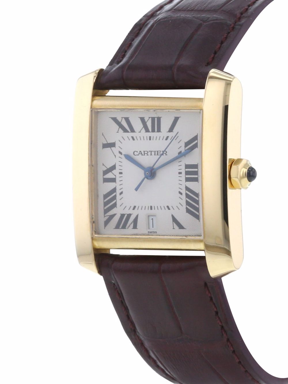 фото Cartier наручные часы tank française pre-owned 28 мм 1990-х годов