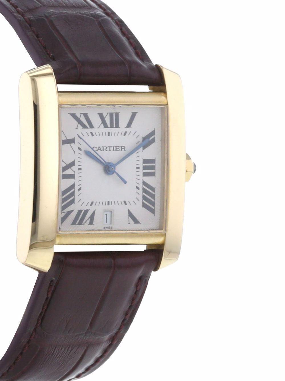 фото Cartier наручные часы tank française pre-owned 28 мм 1990-х годов