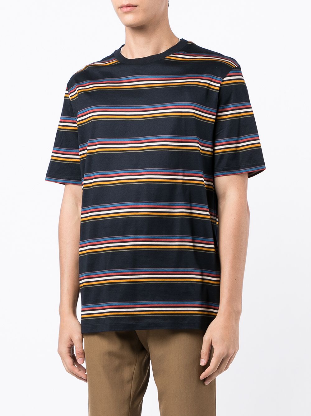 Paul Smith Signature stripe-print Cotton T-shirt - Farfetch