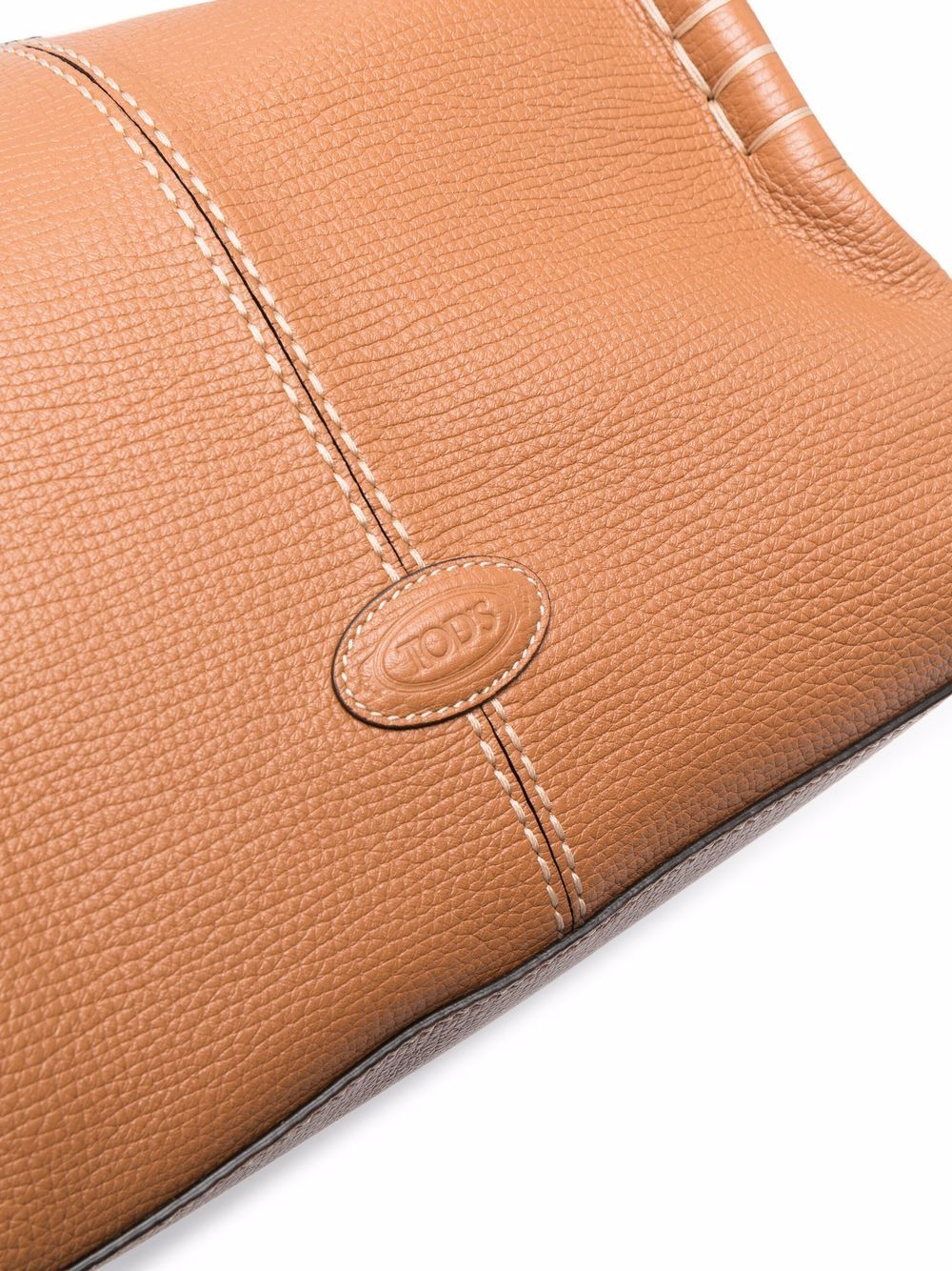 фото Tod's whipstitch-trim leather shoulder bag